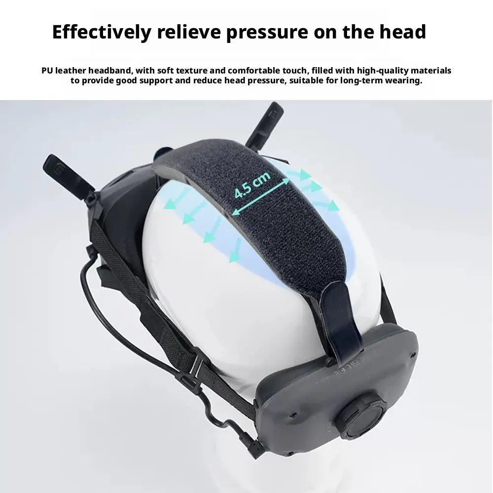 For DJI N3 PU Leather 360°Adjustable Headband,Sweatproof Anti-Slip Design Comfortable Relief Protective Belt Drone Accessories