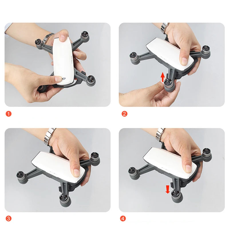 For DJI Spark Drone Flying Battery Anti-bulge Anti-Release Buckle Anti-drop Fixing Protective Holder Dust Plug Cover Accessories
