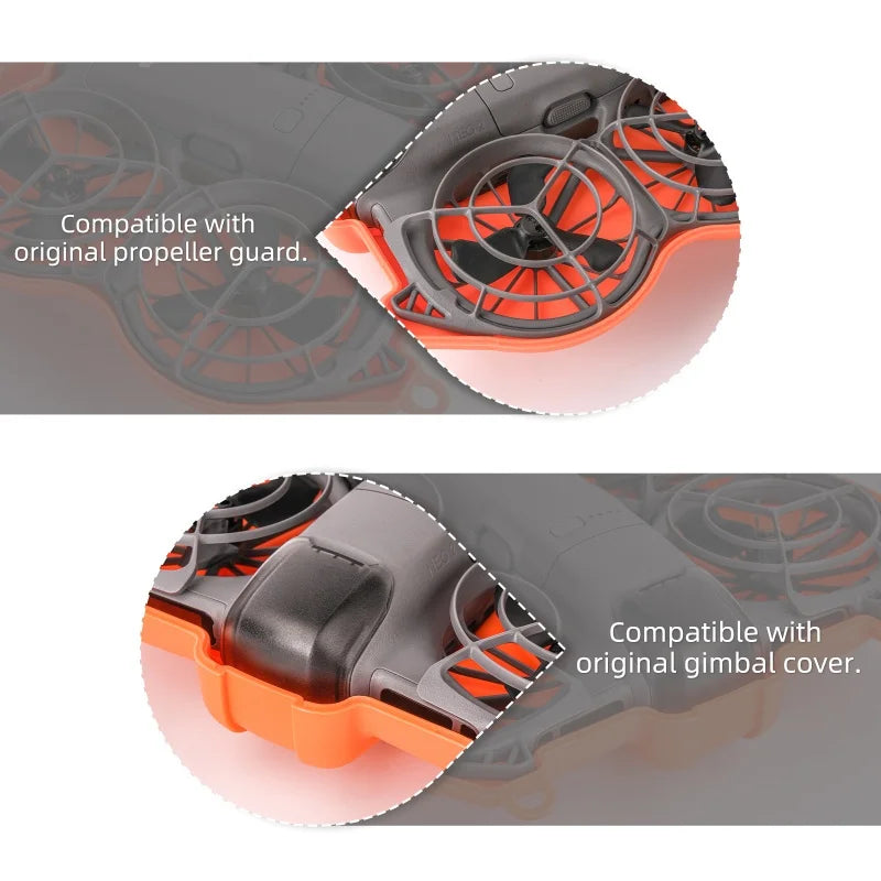 3-IN-1 Storage Box for DJI Neo 2 Butterfly Protective Case Mini Carrying Box Shell+Lanyard Hard Case for DJI NEO 2 Accessories