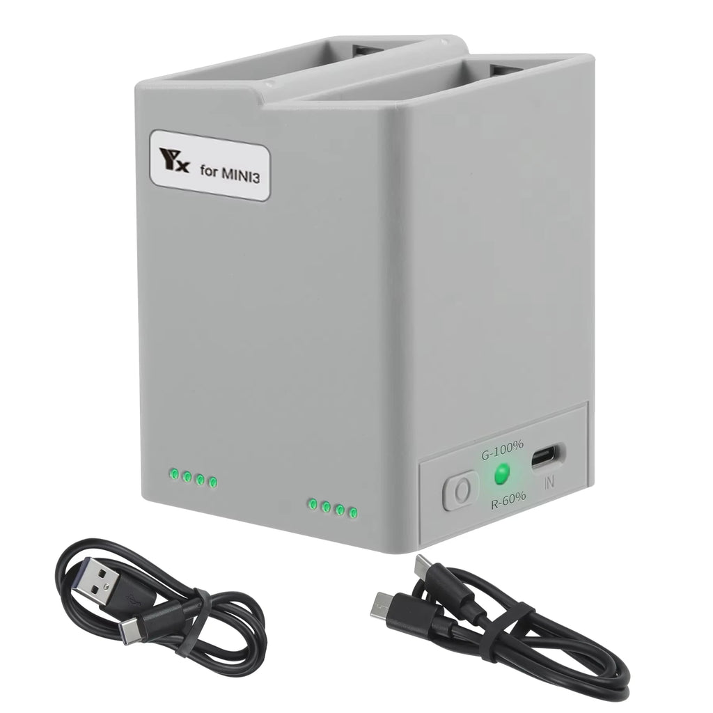 For DJI Mini 3Pro/4Pro Battery Two Way Charging Hub Drone Battery Charger for Mini 3/3Pro/4Pro Series Drone Accessories