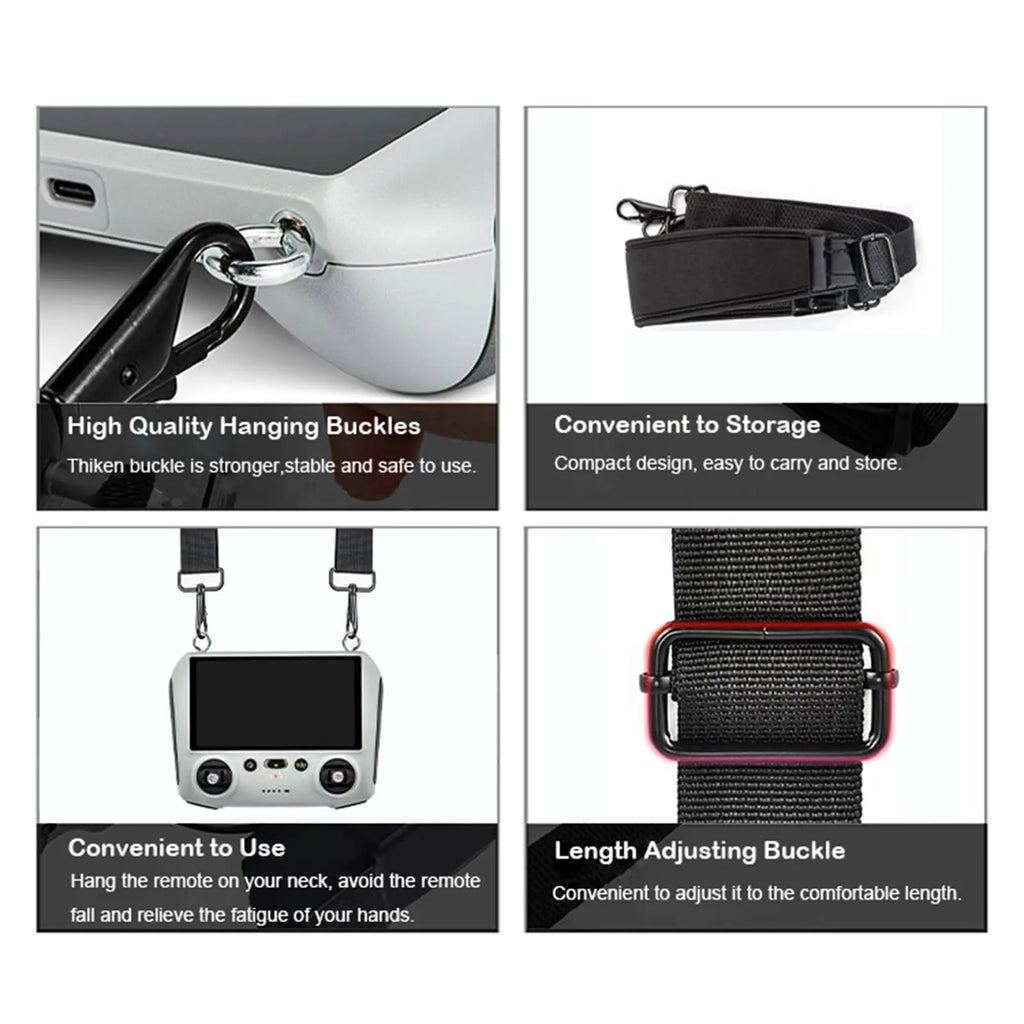 Lanyard Neck Strap for DJI RC/RC 2/RC Pro/Smart Controller Accessories, Mini 4 Pro Adjustable Lanyard for DJI Mini 4/3 Series