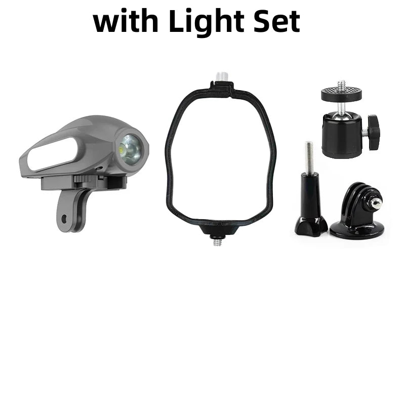 1Set Flight Searchlight Fill Strobe Light SOS Warning Lights + Fixed Base Mount for DJI Mavic 4 pro Drone Accessories