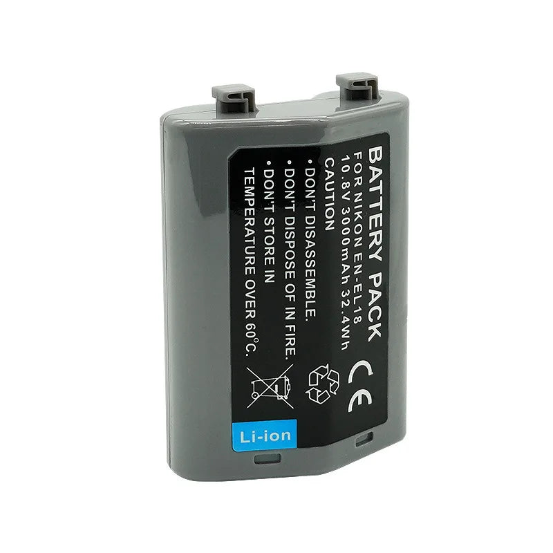 10.8V 3000mAh EN-EL18 EN-EL18A EN-EL18B BATTERY for NIKON Z9 D4 D4S D5 D6 MB-D12 D500 D800 D850 MB18 MB17 Bateria