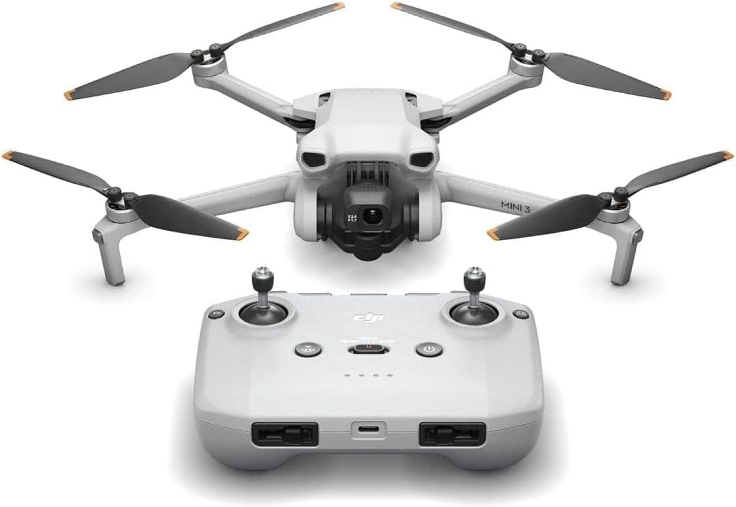 DJI Mini 3 (DJI RC) - Lightweight and Foldable Mini Camera Drone with 4K HDR Video, 38-min Flight Time, True Vertical Shooting, and Intelligent Features