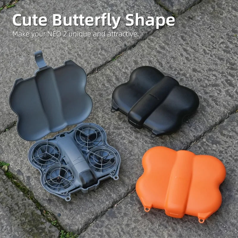 3-IN-1 Storage Box for DJI Neo 2 Butterfly Protective Case Mini Carrying Box Shell+Lanyard Hard Case for DJI NEO 2 Accessories