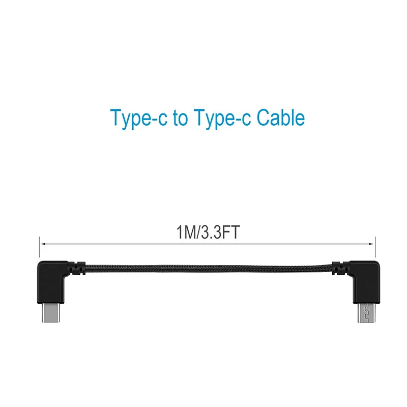 For DJI FPV COMBO Drone Image Transmission Glasses Data Cable Type-c Android IOS Port Connection Line Flying Glasses Accessories