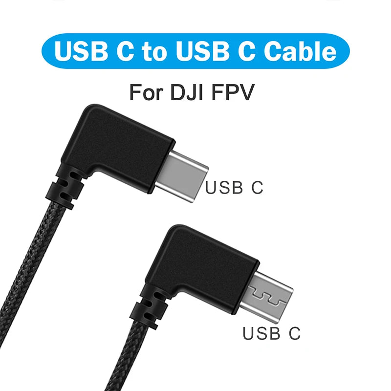 For DJI FPV COMBO Drone Image Transmission Glasses Data Cable Type-c Android IOS Port Connection Line Flying Glasses Accessories