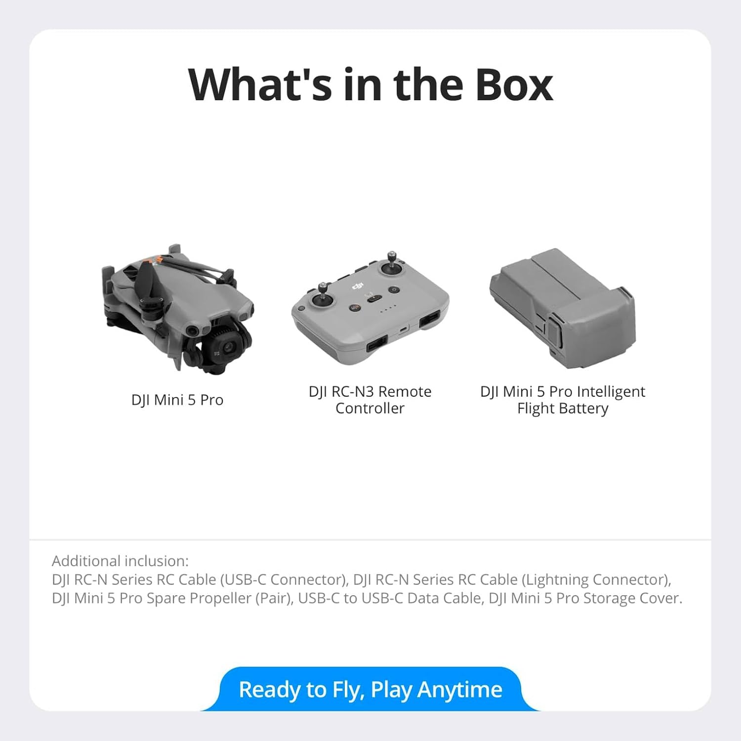 DJI Mini 5 Pro Fly More Combo with DJI RC 2, Drone with Camera, 1-Inch CMOS, 4K Drone for Beginners with Omnidirectional Obstacle Sensing, ActiveTrack 360°, 225° Gimbal Rotation, 3 Batteries