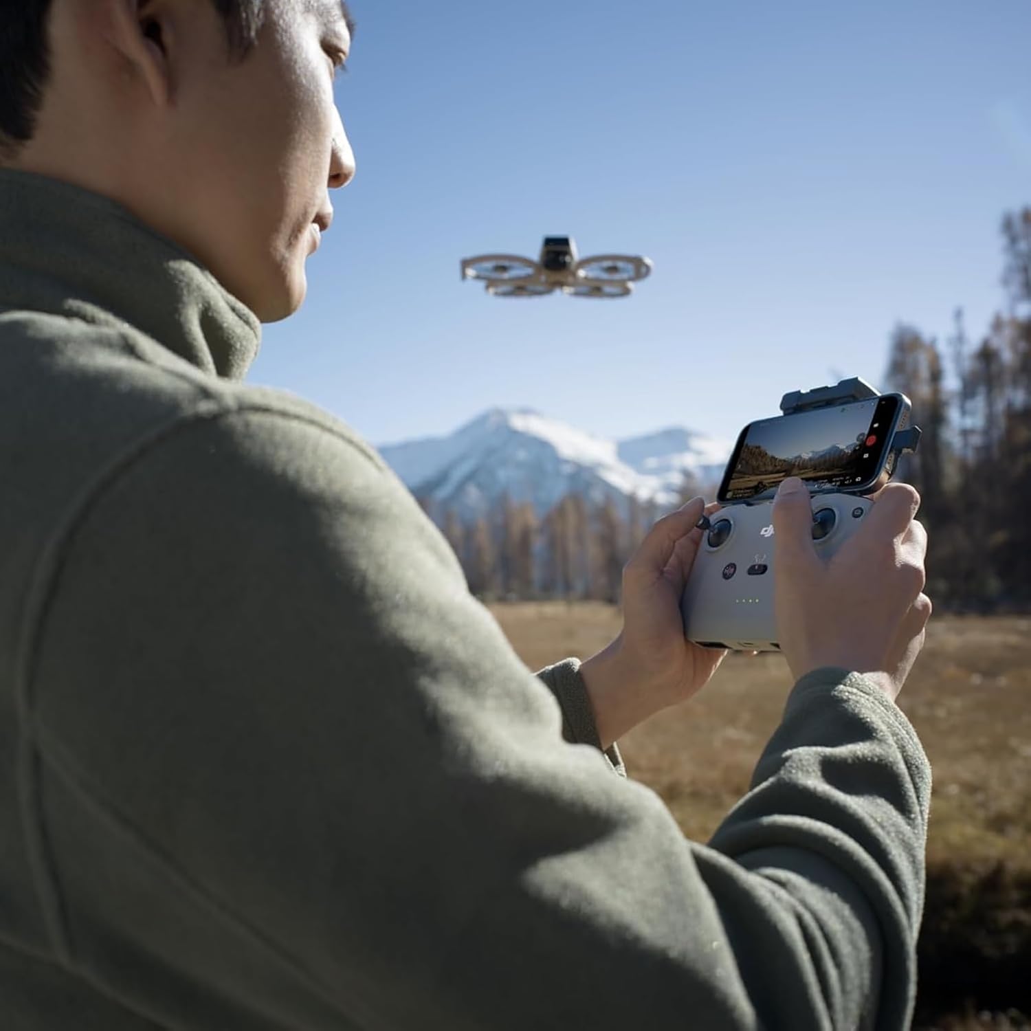 DJI Flip, Drone with 4K UHD Camera for Adults, Under 249 g, 3-Axis Gimbal Stabilization, 13km Video Transmission, Palm Takeoff, Auto Return, 1 Battery for 31-Min Flight Time, Intelligent Flight