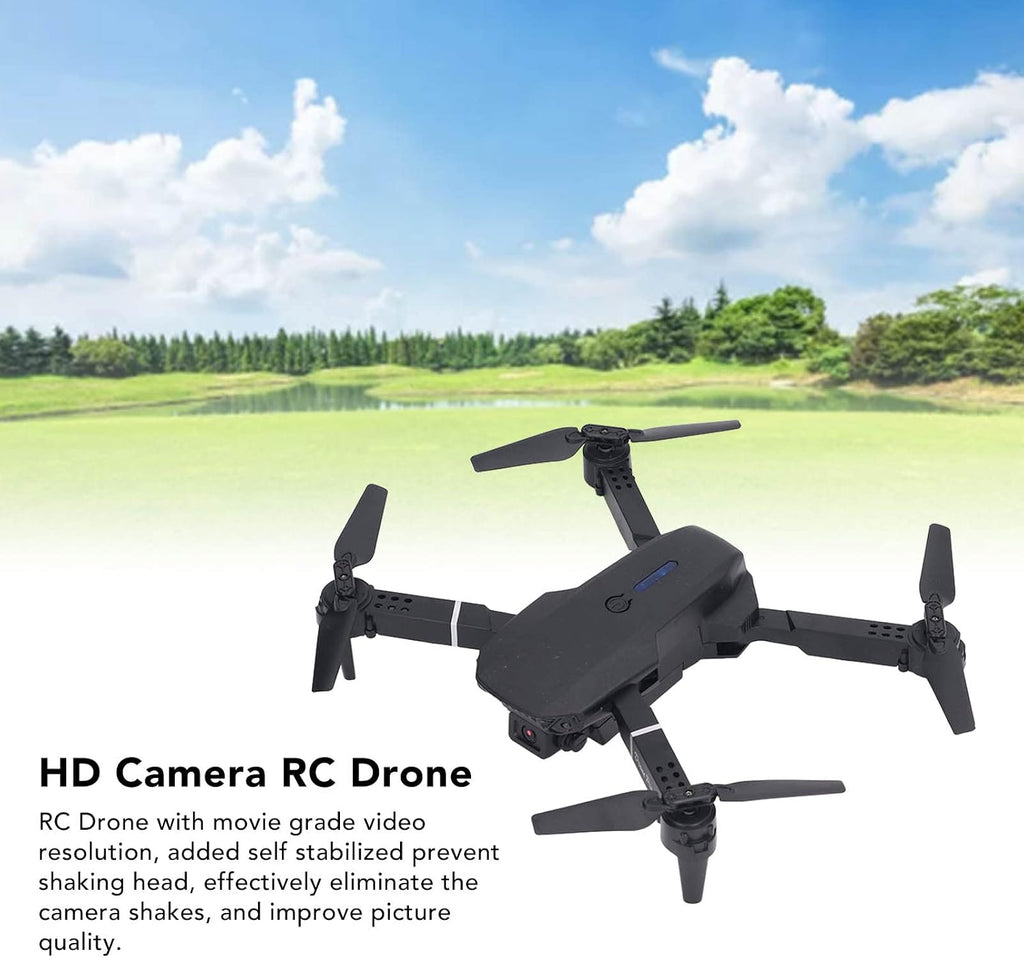 Jectse Foldable Drone, Mini RC Quadcopter with Dual 4K & HD Cameras, Trajectory Flight, High Positioning Hover, FPV & HD Image Transmission
