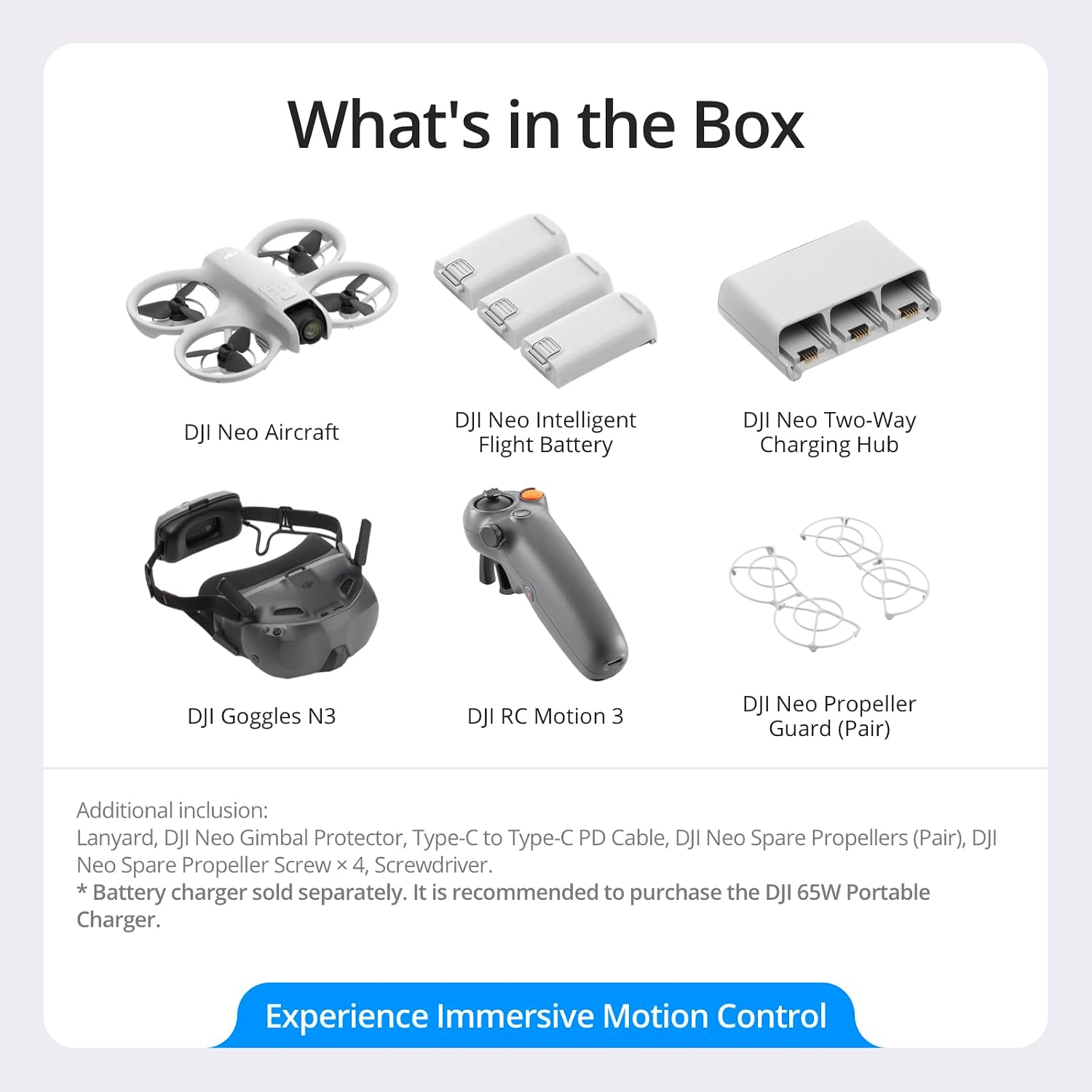 DJI Neo, Mini Drone with 4K UHD Camera for Adults, 135g Self Flying Drone that Follows You, Palm Takeoff, Subject Tracking, QuickShots, Stabilized Video, Built-In Propeller Guard (Controller-Free)