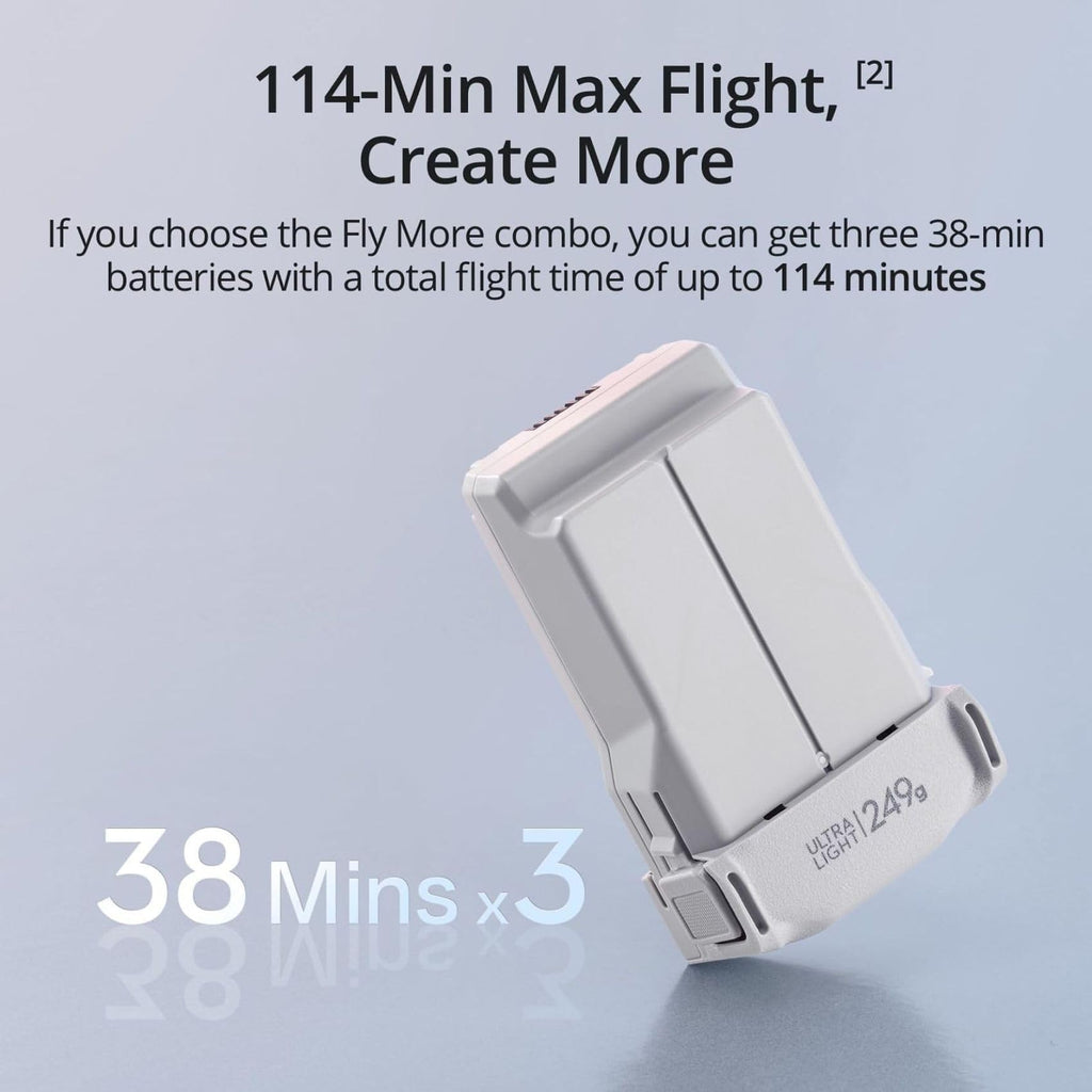 DJI Mini 3, Drones with Camera for Adults 4K, 38-min Flight Time, up to 32800ft (10km) Video Transmission, True Vertical Shooting, GPS Auto Return Integrated, Mini Drone with Camera for Beginners