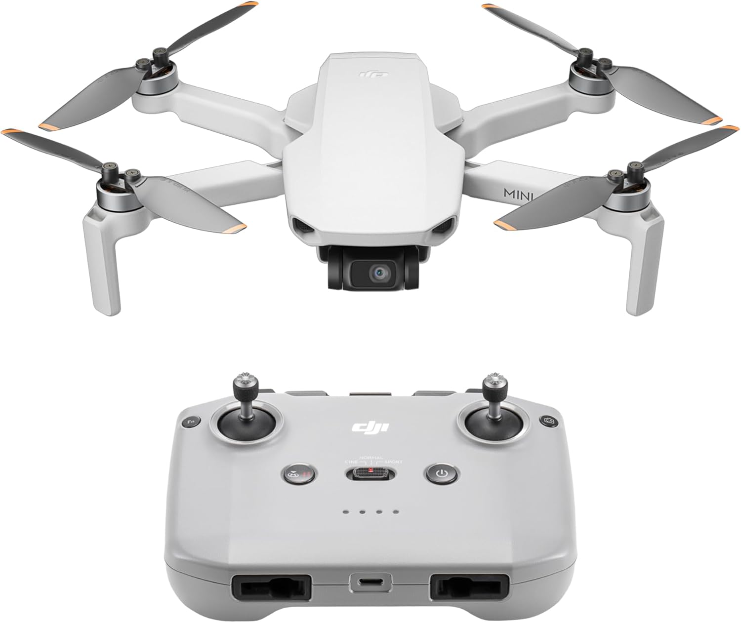 DJI Mini 4K, Drone with 4K UHD Camera for Adults, Under 249 g, 3-Axis Gimbal Stabilization, 10km Video Transmission, Auto Return, Wind Resistance, 1 Battery for 31-Min Max Flight Time, Intelligent