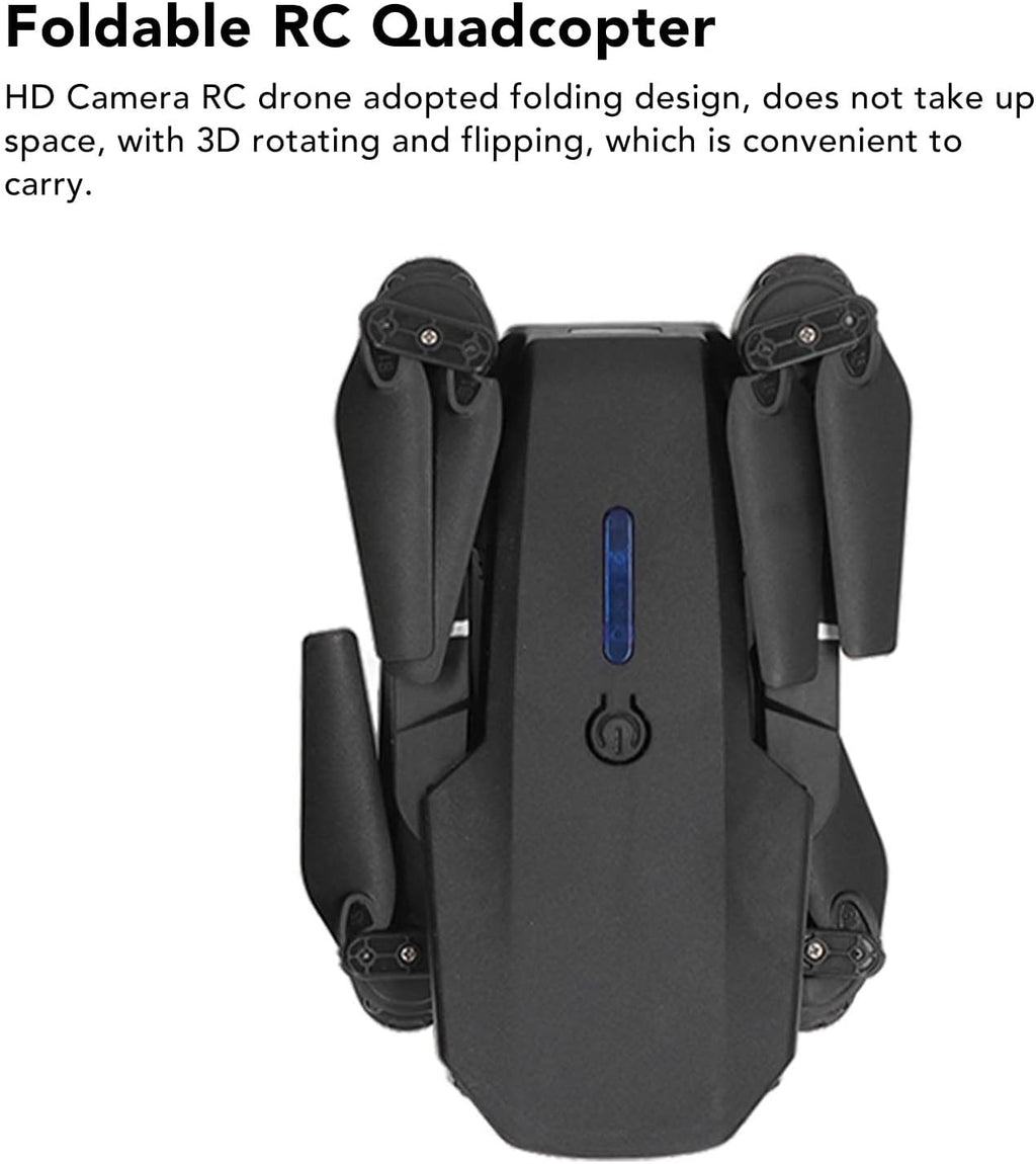 Jectse Foldable Drone, Mini RC Quadcopter with Dual 4K & HD Cameras, Trajectory Flight, High Positioning Hover, FPV & HD Image Transmission