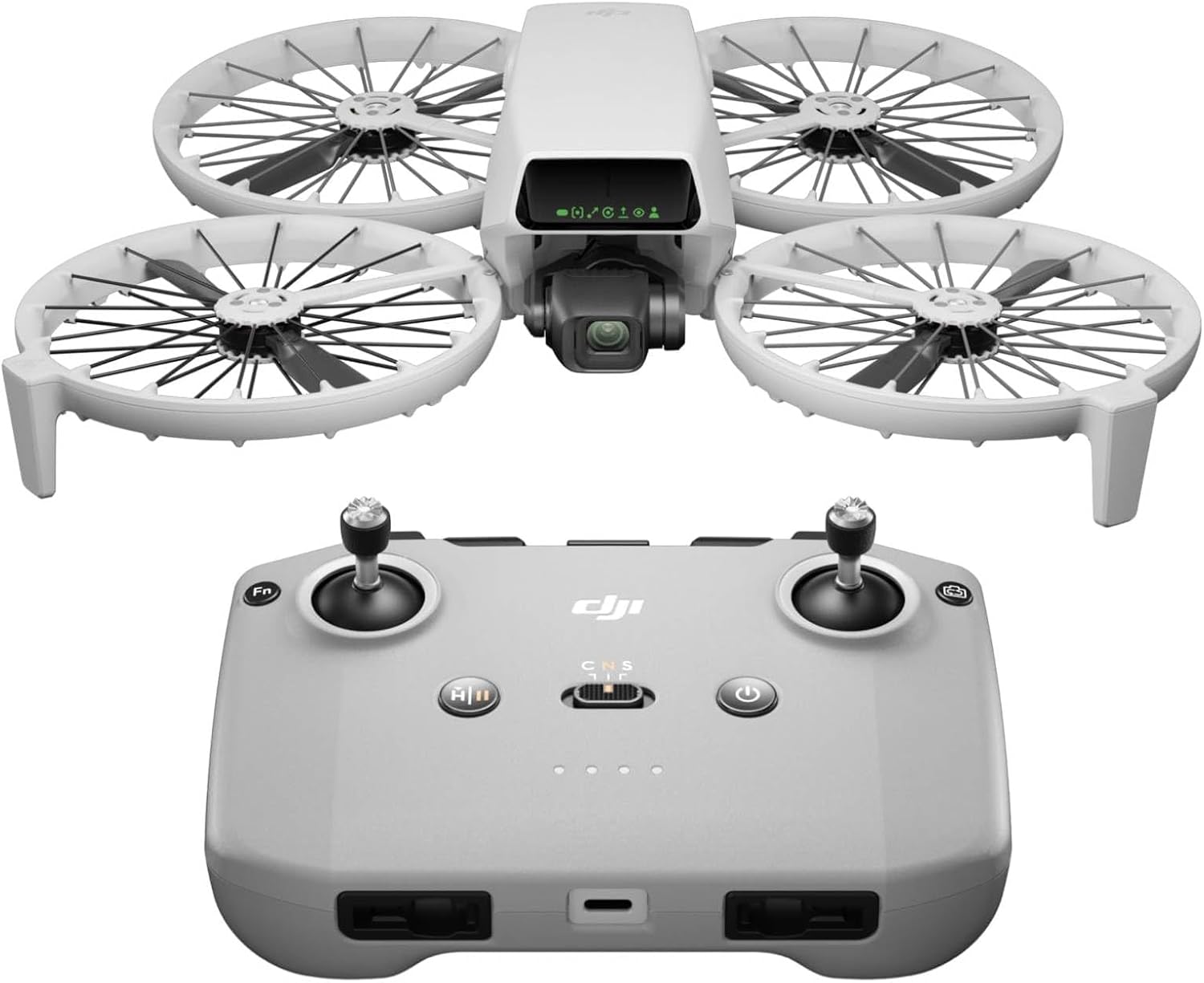 DJI Flip, Drone with 4K UHD Camera for Adults, Under 249 g, 3-Axis Gimbal Stabilization, 13km Video Transmission, Palm Takeoff, Auto Return, 1 Battery for 31-Min Flight Time, Intelligent Flight