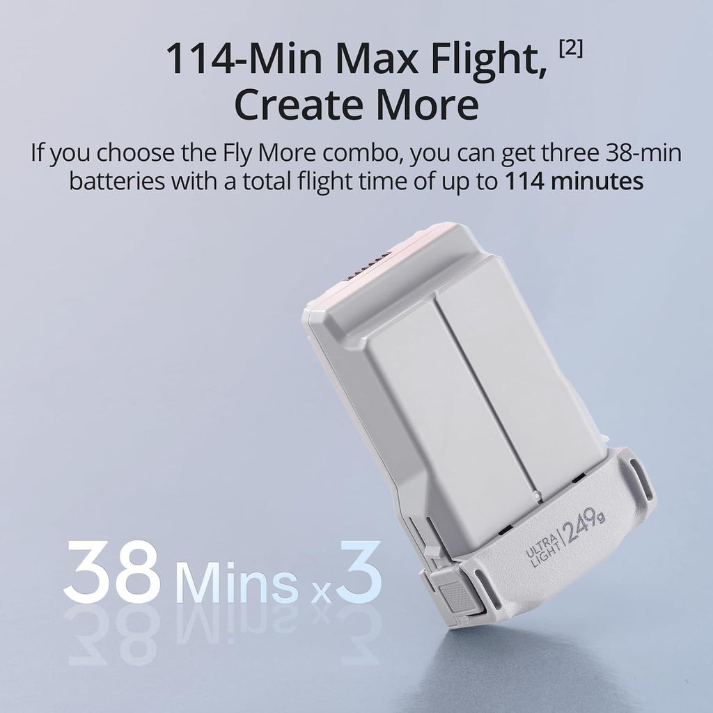 DJI Mini 3 (DJI RC) - Lightweight and Foldable Mini Camera Drone with 4K HDR Video, 38-min Flight Time, True Vertical Shooting, and Intelligent Features