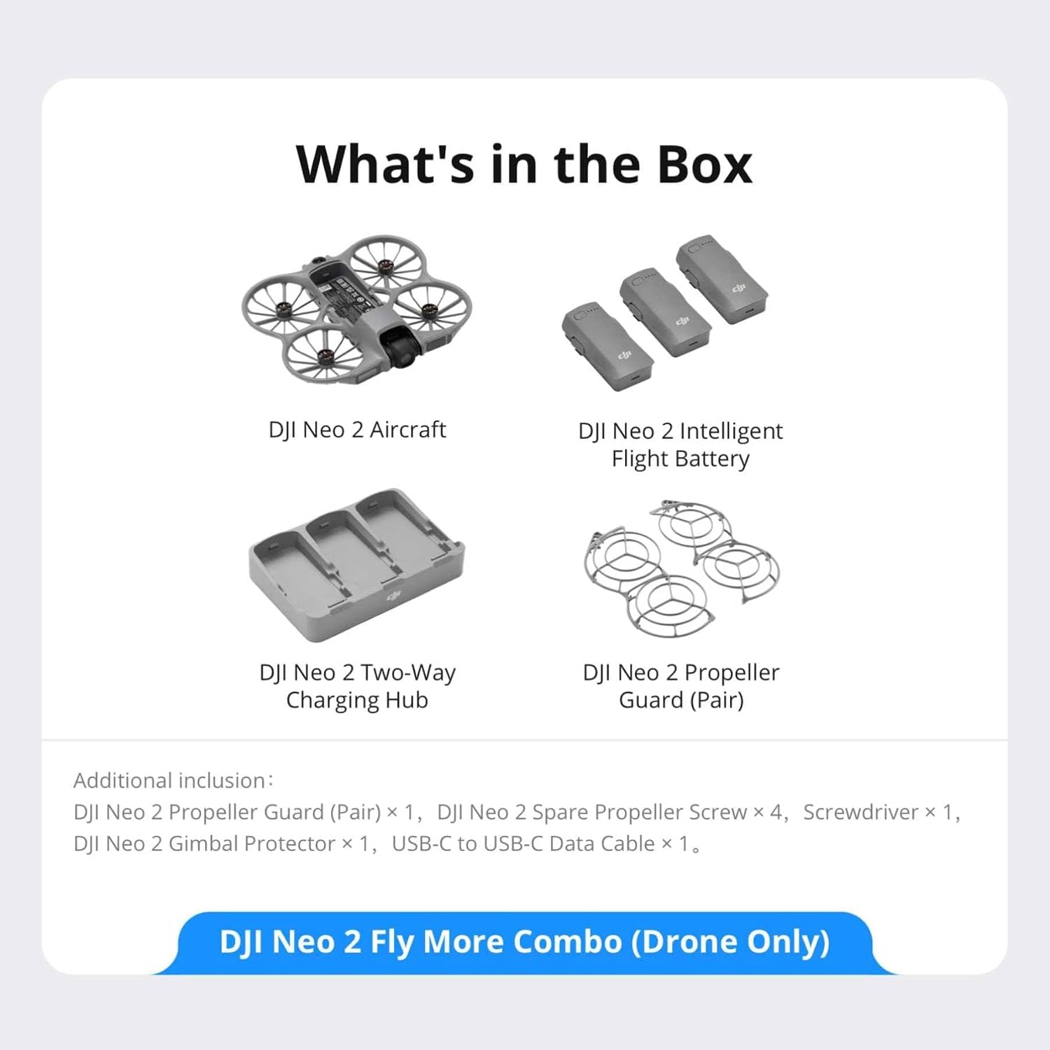 DJI Neo 2 (Drone Only), Lightweight & Foldable 4K Drone With Camera, Palm Takeoff & Landing, Gesture Control, ActiveTrack, Omnidirectional Obstacle Sensing