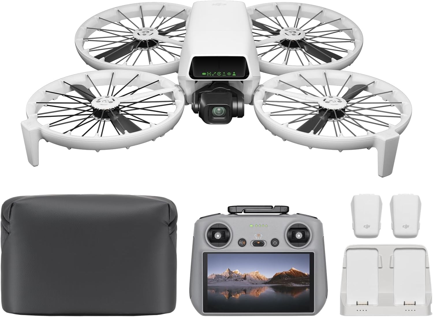 DJI Flip, Drone with 4K UHD Camera for Adults, Under 249 g, 3-Axis Gimbal Stabilization, 13km Video Transmission, Palm Takeoff, Auto Return, 1 Battery for 31-Min Flight Time, Intelligent Flight