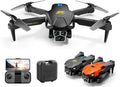 Obstacle avoidance Optical flow location WiFi FPV with 3 HD Camera Altitude Hold Mode Foldable RC Drone Quadcopter with Carry Case & 3 Batteries (Orange)