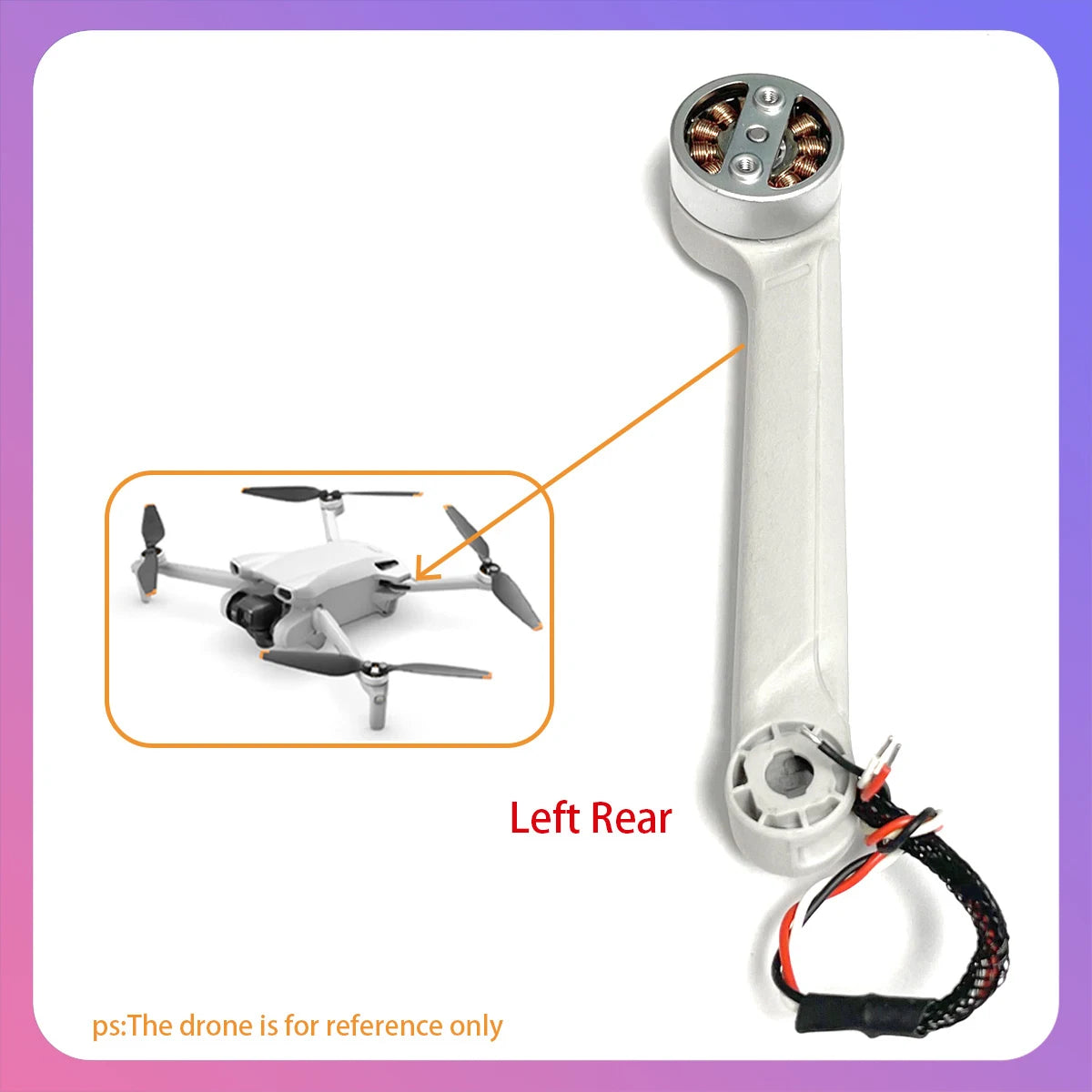 Original Mini3 front, rear, left, and right power arms rotate smoothly for DJI Mini3 drone maintenance parts