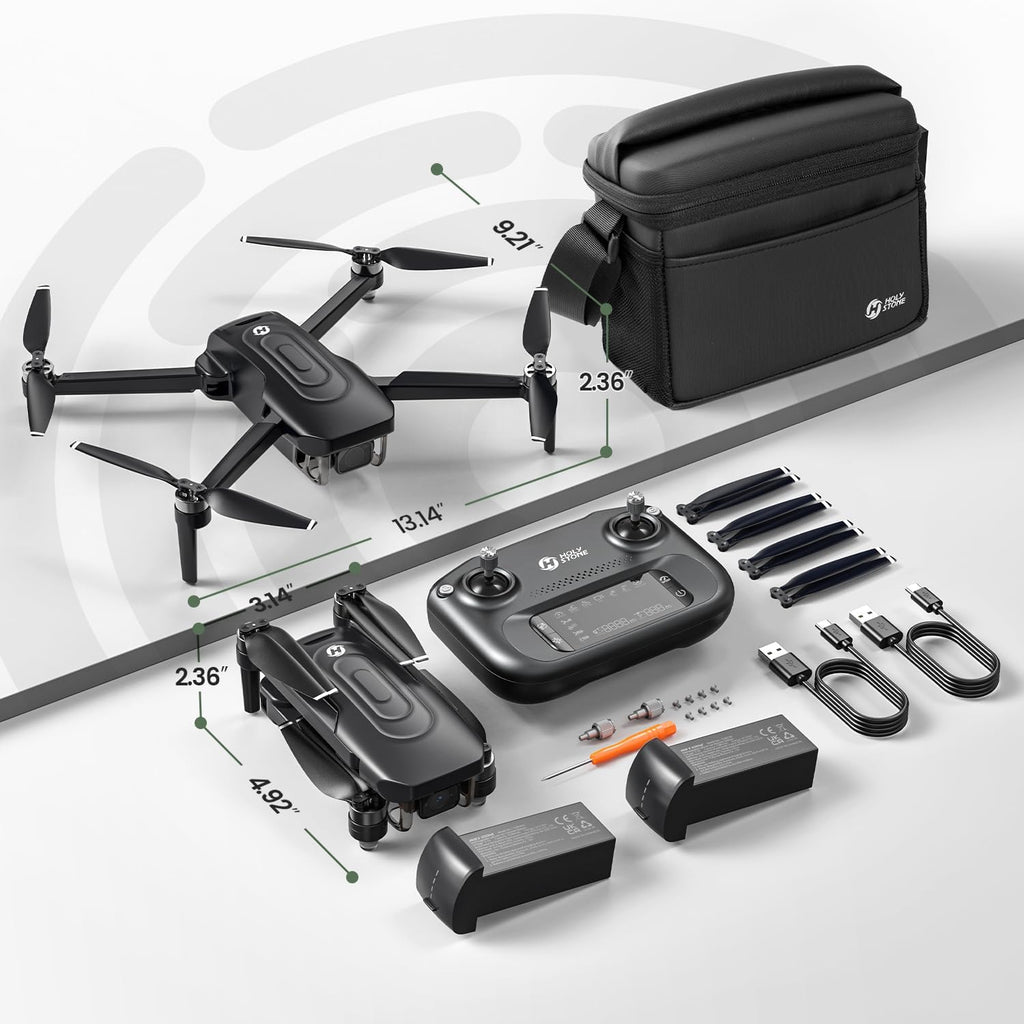 Holy Stone HS175G GPS Drone with 4K EIS Camera for Adults Beginners, 249g Foldable RC Quadcopter with Auto Return, Follow Me, 60 Mins Flight,Brushless Motors,5G Transmission, Upgraded HS175D