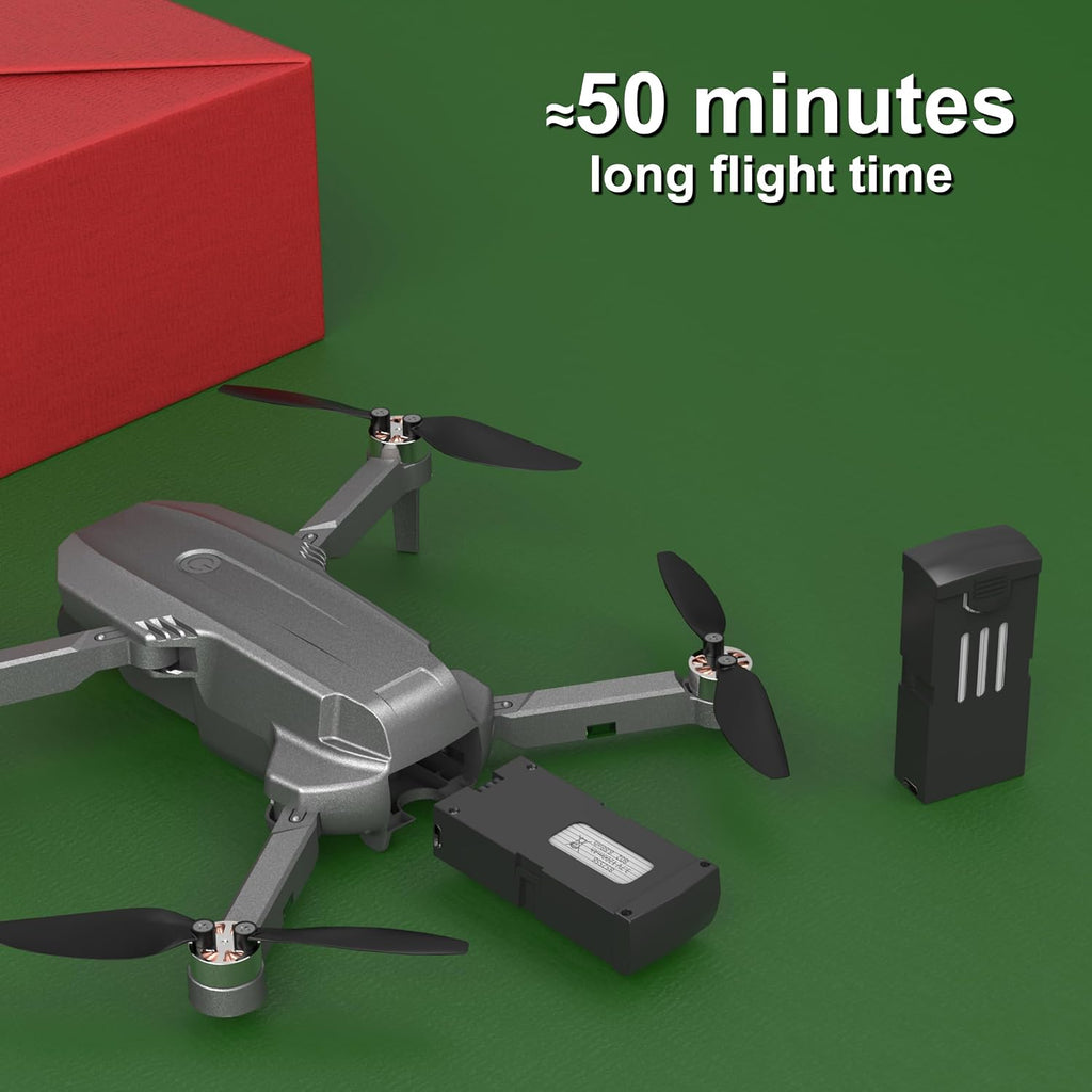 Wipkviey Drone with 4K Camera for Kids/Adults/Beginners | T28 Foldable RC Quadcopter Toys, Birthday Present for Boys Girls with 26-30 Mins Flight (w/2 Modular Batteries and Carrying Case)