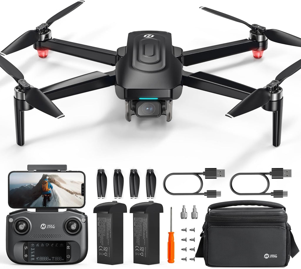 Holy Stone HS175G GPS Drone with 4K EIS Camera for Adults Beginners, 249g Foldable RC Quadcopter with Auto Return, Follow Me, 60 Mins Flight,Brushless Motors,5G Transmission, Upgraded HS175D