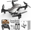 DEERC D20 Mini Drone with Camera for Kids, Remote Control Toys Gifts for Boys Girls with Voice Control, Gestures Selfie, Altitude Hold, Gravity Control, One Key Start, 3D Flips 2 Batteries, Blue