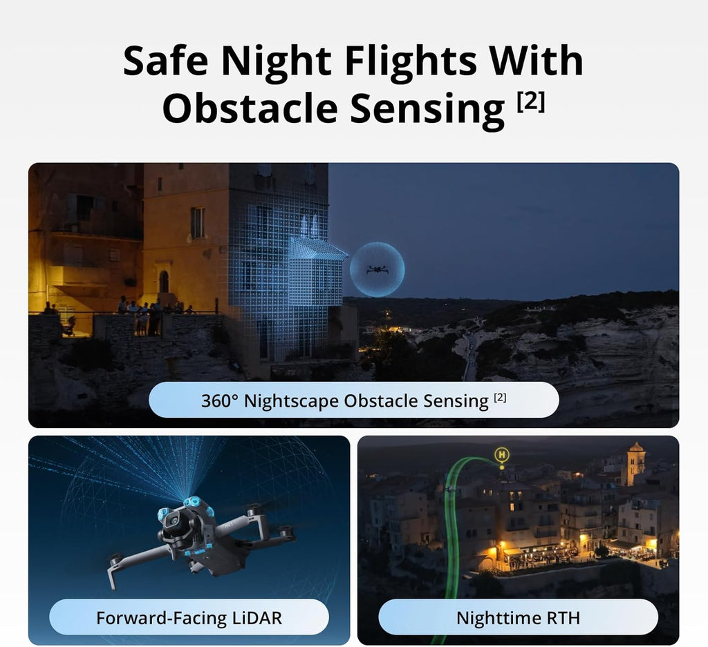 DJI Mini 5 Pro Fly More Combo with DJI RC 2, Drone with Camera, 1-Inch CMOS, 4K Drone for Beginners with Omnidirectional Obstacle Sensing, ActiveTrack 360°, 225° Gimbal Rotation, 3 Batteries