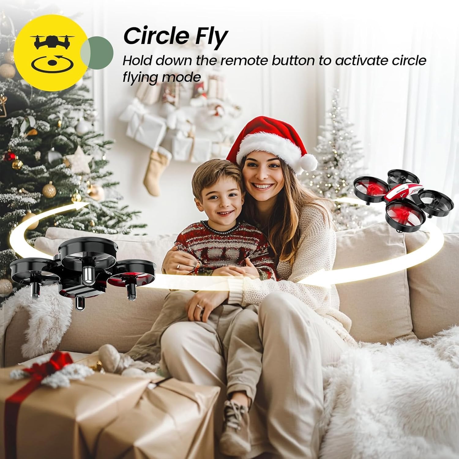 Holy Stone Mini Drone for Kids and Beginners RC Nano Quadcopter Indoor Small Helicopter Plane with Auto Hovering, 3D Flip, Headless Mode and 3 Batteries, Great Gift Toy for Boys and Girls, Blue