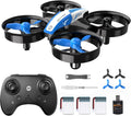 Holy Stone Mini Drone for Kids and Beginners RC Nano Quadcopter Indoor Small Helicopter Plane with Auto Hovering, 3D Flip, Headless Mode and 3 Batteries, Great Gift Toy for Boys and Girls, Blue