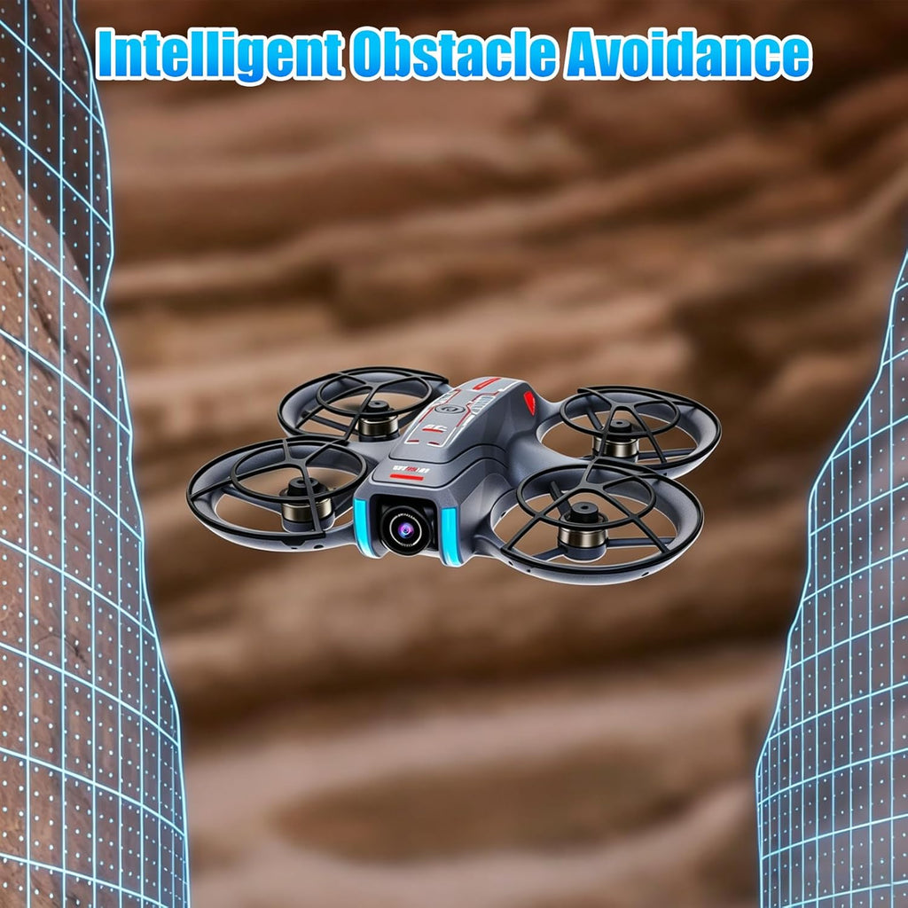 OBEST Drone With Camera 1080P Remote Control with 4.3 Inch Screen,Brushless Motor,Optical Flow Hovering, Infrared Four-Way Obstacle Avoidance,90° Remote Adjustable Camera,Dual Battery