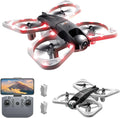Poat Drone with Adjustable 4K Camera, RC Quadcopter with Headless Mode, 360° Flips, Gesture/Gravity Control, 3 Speed Modes, 2 Batteries, LED Lights, for Kids & Beginners