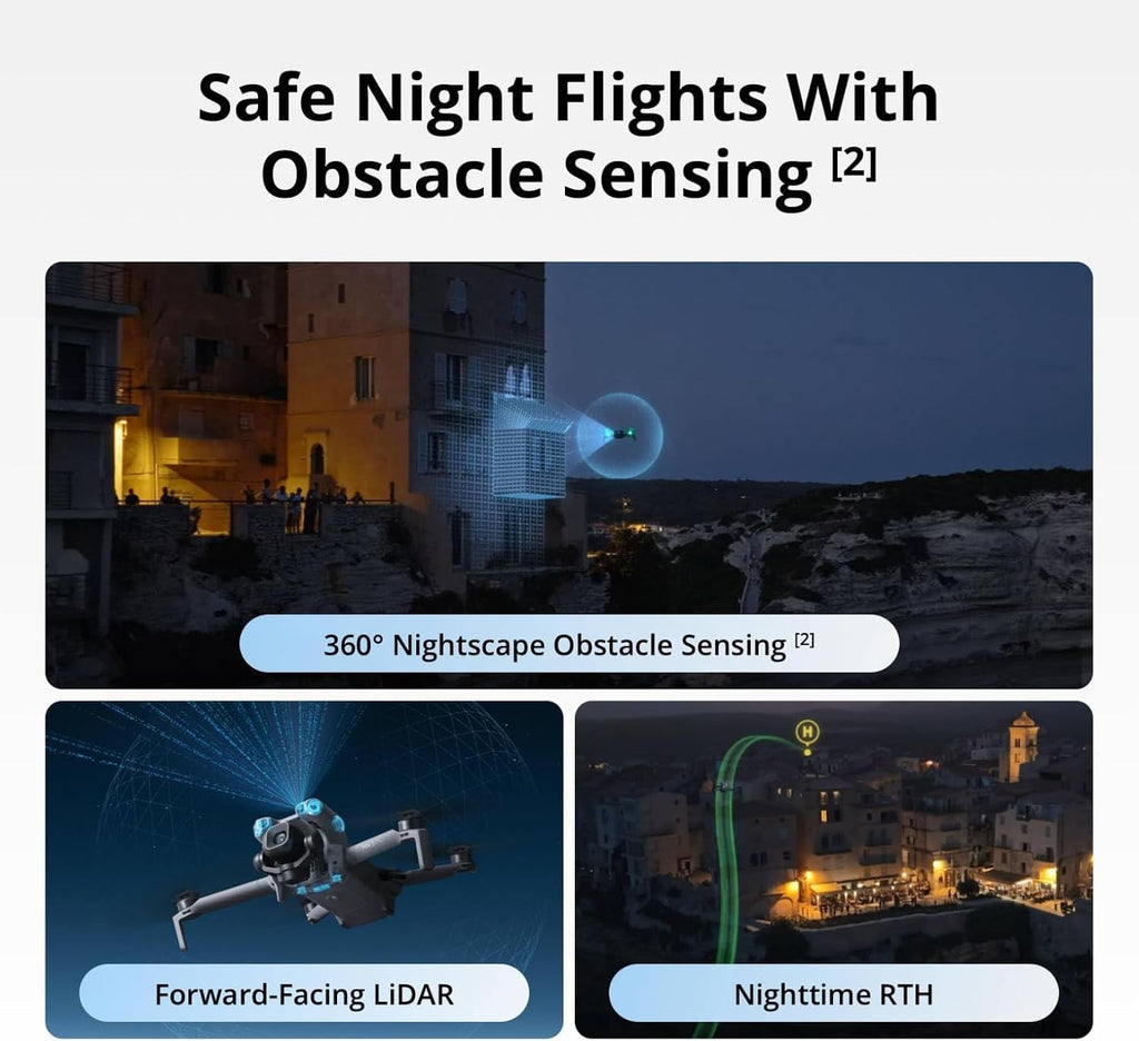 DJI Mini 5 Pro Fly More Combo with DJI RC 2, Drone with Camera, 1-Inch CMOS, 4K Drone for Beginners with Omnidirectional Obstacle Sensing, ActiveTrack 360°, 225° Gimbal Rotation, 3 Batteries