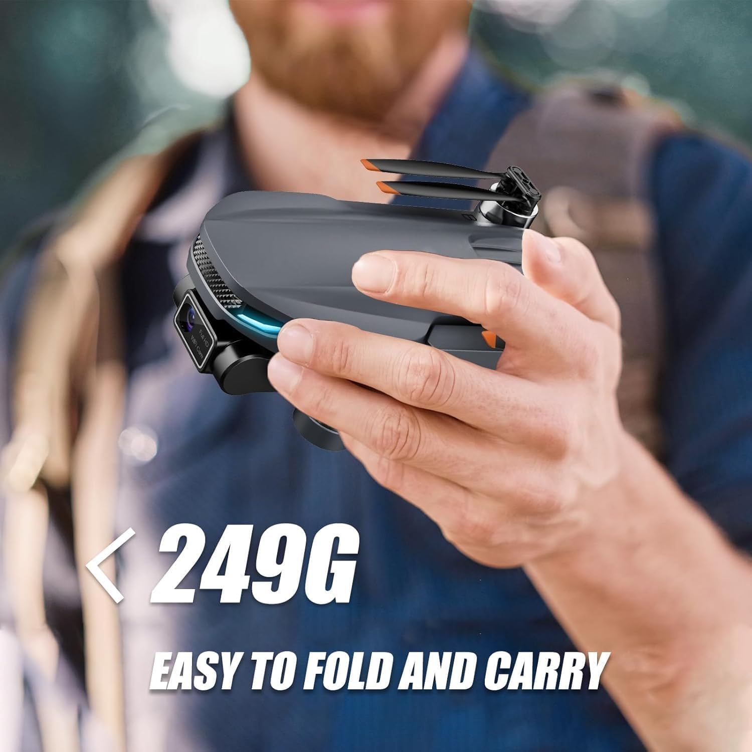 GPS Drone with 4K UHD Camera for Adults Beginner, 2-Axis Gimbal, Foldable FPV RC Quadcopter with Brushless Motor, GPS/Optical Flow, 5G WiFi Ransmission, Follow Me, Waypoint, Gesture Control