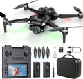M66 Drone with Camera, 4.3″ Foldable HD Screen Controller, 1080P Camera Drone for Beginners with Obstacle Avoidance, Optical Flow, Brushless Motor, Up to 40-Min Flight Time, Easy to Fly