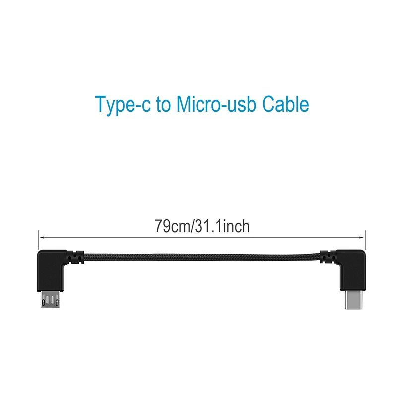 For DJI FPV COMBO Drone Image Transmission Glasses Data Cable Type-c Android IOS Port Connection Line Flying Glasses Accessories