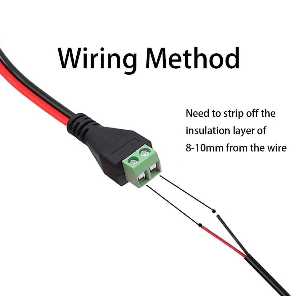XT30 Male Female Connector Plug to Solderless 2 Pin Screw Terminal Adapter for FPV Drones RC Lipo Fixed Wing Battery Connections