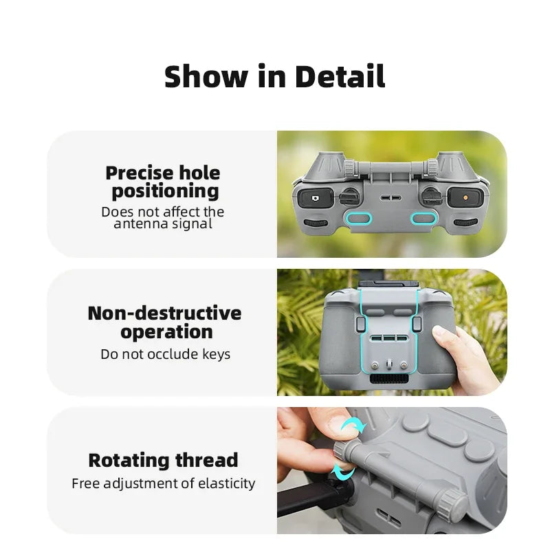 BRDRC Sun Hood/Sunshade For DJI Mavic 4 Pro/Mini 4 Pro/Air 3S/NEO/Flip Drone Controller Protective Cover For DJI RC2 Accessories