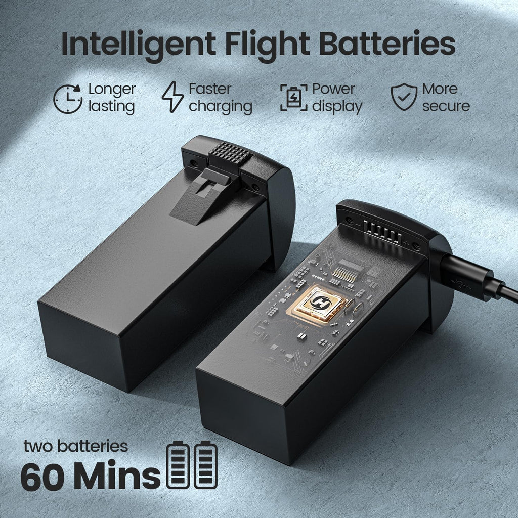 Holy Stone HS175G GPS Drone with 4K EIS Camera for Adults Beginners, 249g Foldable RC Quadcopter with Auto Return, Follow Me, 60 Mins Flight,Brushless Motors,5G Transmission, Upgraded HS175D