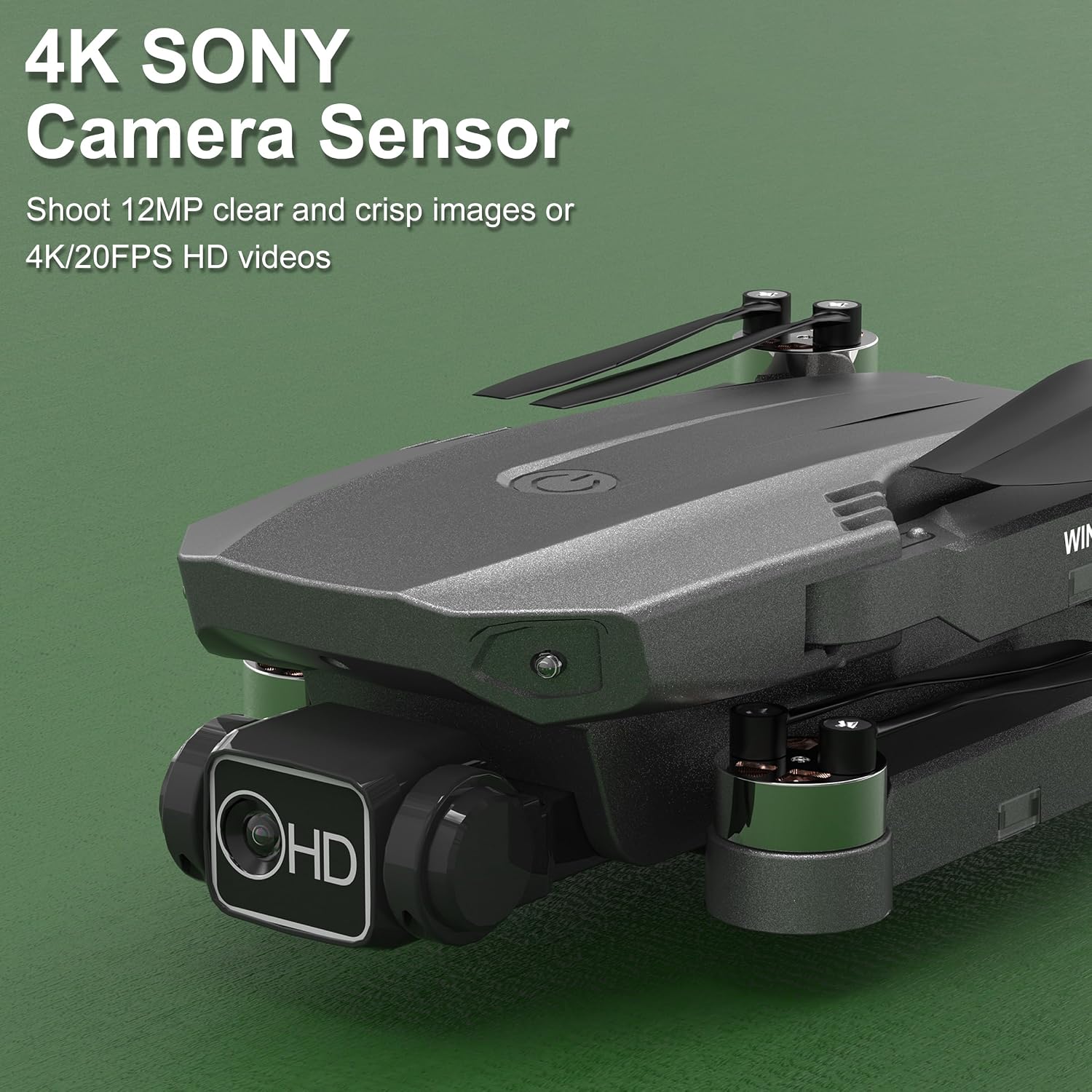 Wipkviey Drone with 4K Camera for Kids/Adults/Beginners | T28 Foldable RC Quadcopter Toys, Birthday Present for Boys Girls with 26-30 Mins Flight (w/2 Modular Batteries and Carrying Case)