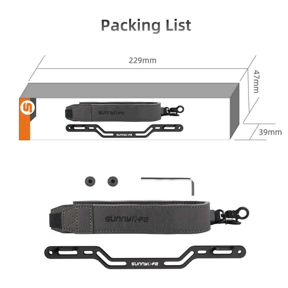 Sunnylife Remote Controller Lanyard Neck Strap with Fixed Clip Hook for DJI RC PLUS 2/1 for Matrice 4 Series Drone Accessories