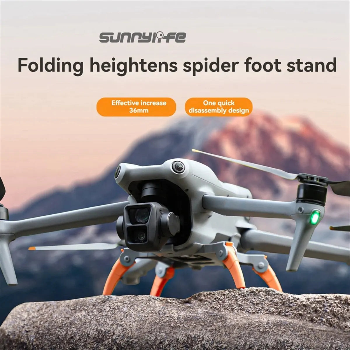 M85K  Integrated Landing Gear Heightened Leg Support Protector for Air 3 Drone Accessories Gray