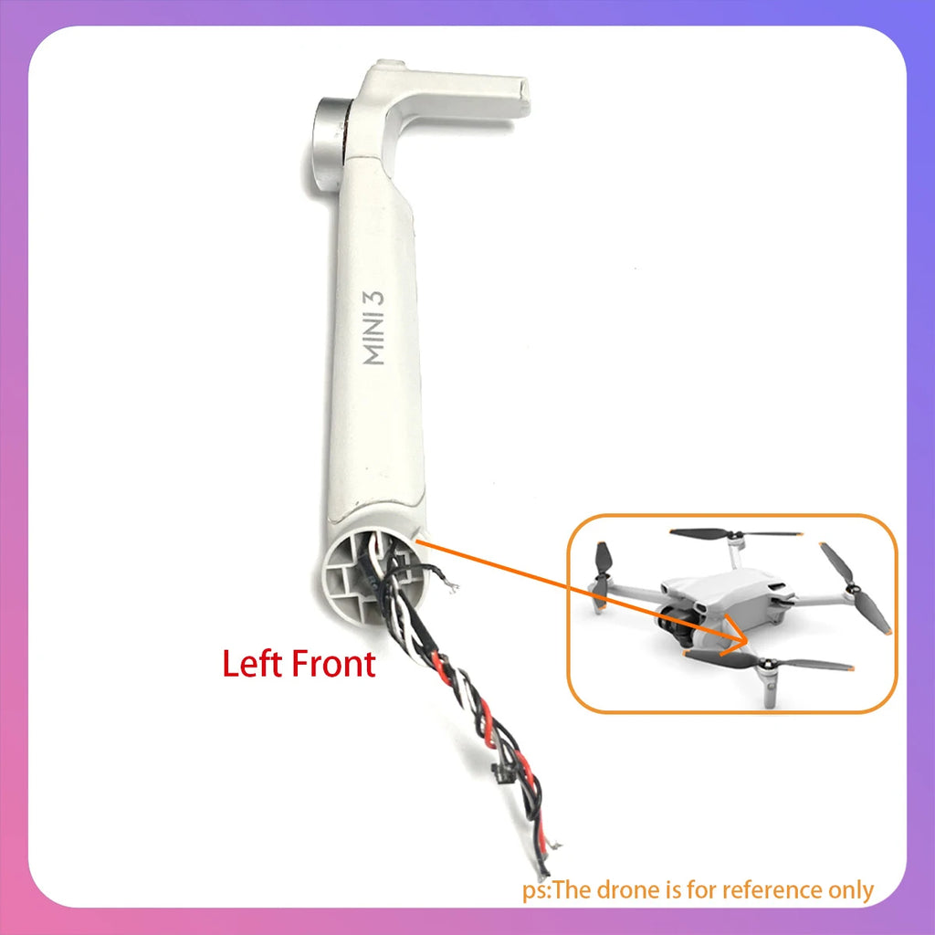 Original Mini3 front, rear, left, and right power arms rotate smoothly for DJI Mini3 drone maintenance parts