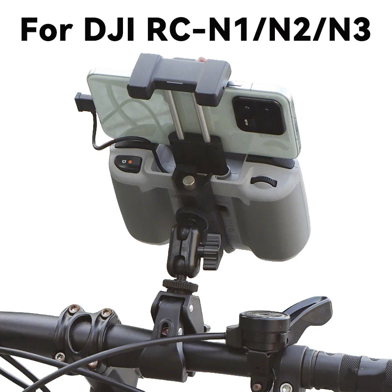 For DJI Flip/NEO/Mini 4/3 Pro Air3/3S Mavic 3 Pro Drone Bicycle Bracket RC-N1/N2/N3 Remote Control Bike Handlebar Clip Holder