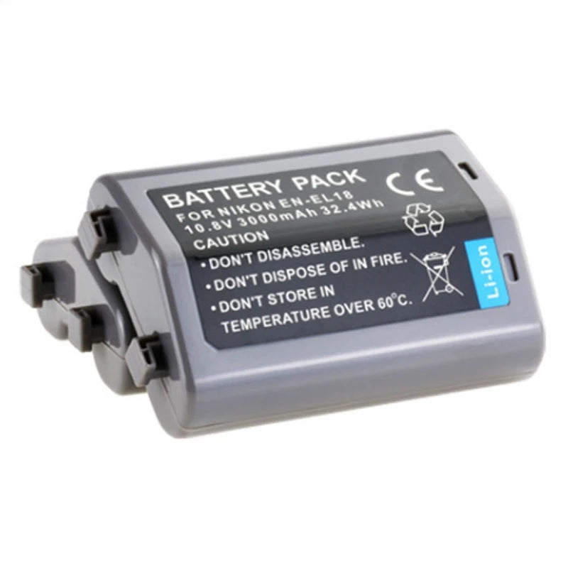 10.8V 3000mAh EN-EL18 EN-EL18A EN-EL18B BATTERY for NIKON Z9 D4 D4S D5 D6 MB-D12 D500 D800 D850 MB18 MB17 Bateria