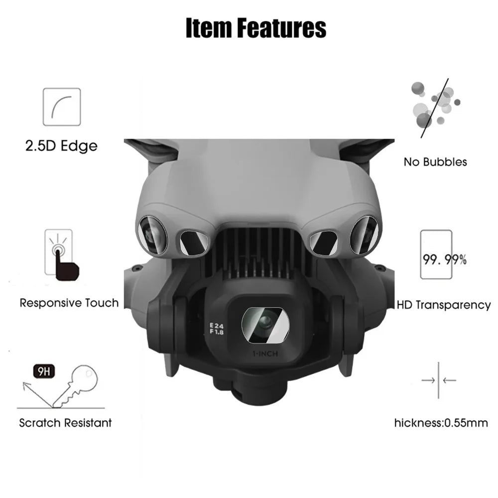 3/1sets for DJI Mini 5 Pro Drone Camera HD Tempered Glass Anti-Scratch Protective Film for DJI Mini5 Pro Drone Lens Protectors