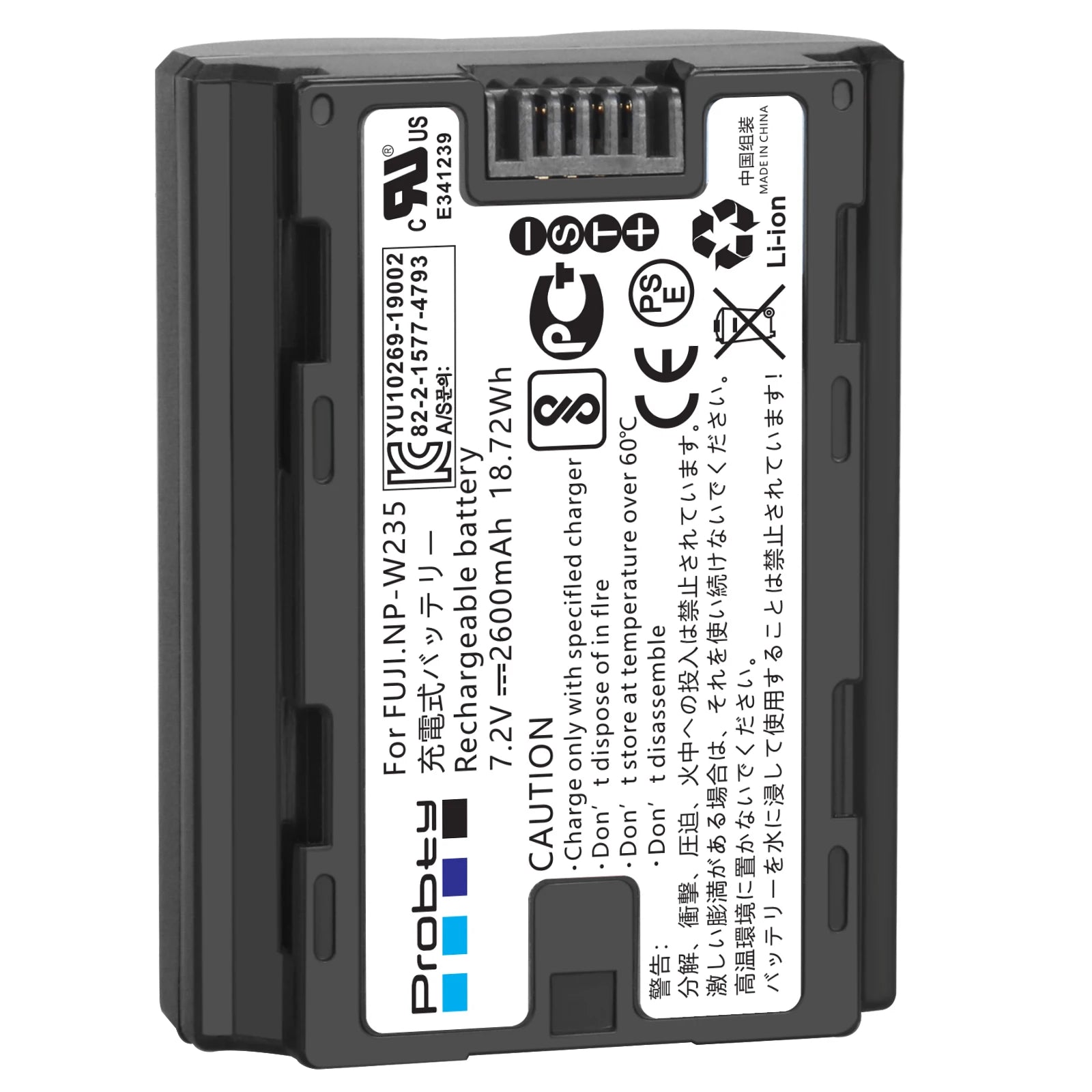 2200mAh NP-W235 NP W235 Battery LCD Dual Charging for Fujifilm X-T5 X-T4 GFX 100S X-H2S GFX 50S II VG-XT4 Vertical Battery Grip