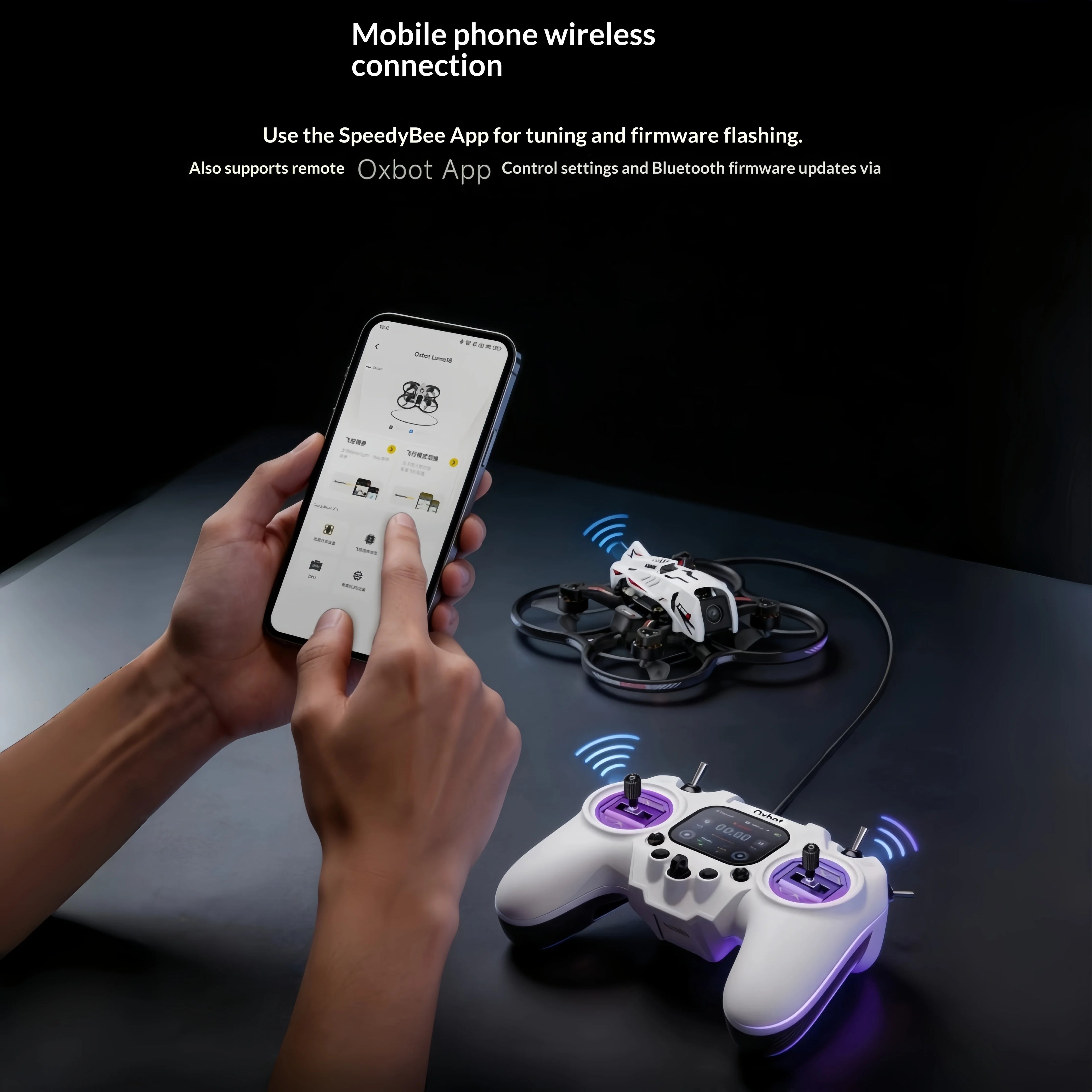 Oxbot R1 Fpv Remote Controller Elrs 2 4 G Closed Source System Rdc50 For Fpv Racing Drone Fixed Wing Multicopter Hobbyists